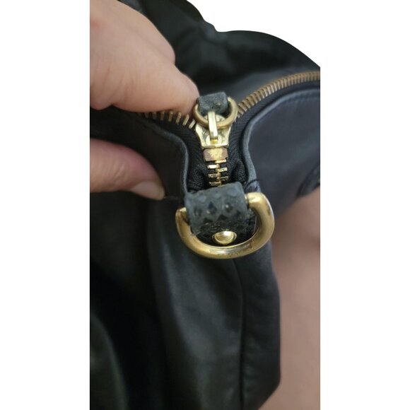 Coach Ashley Python Trim Purse Shoulder Bag Tote - Picture 5 of 14